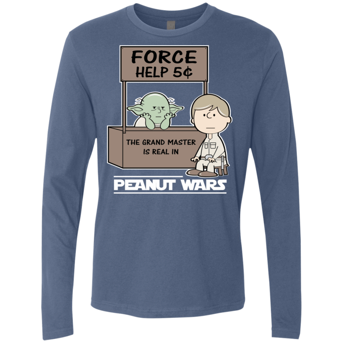 T-Shirts Indigo / S Peanut Wars 2 Men's Premium Long Sleeve
