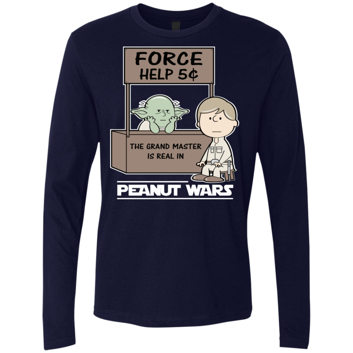 T-Shirts Midnight Navy / S Peanut Wars 2 Men's Premium Long Sleeve