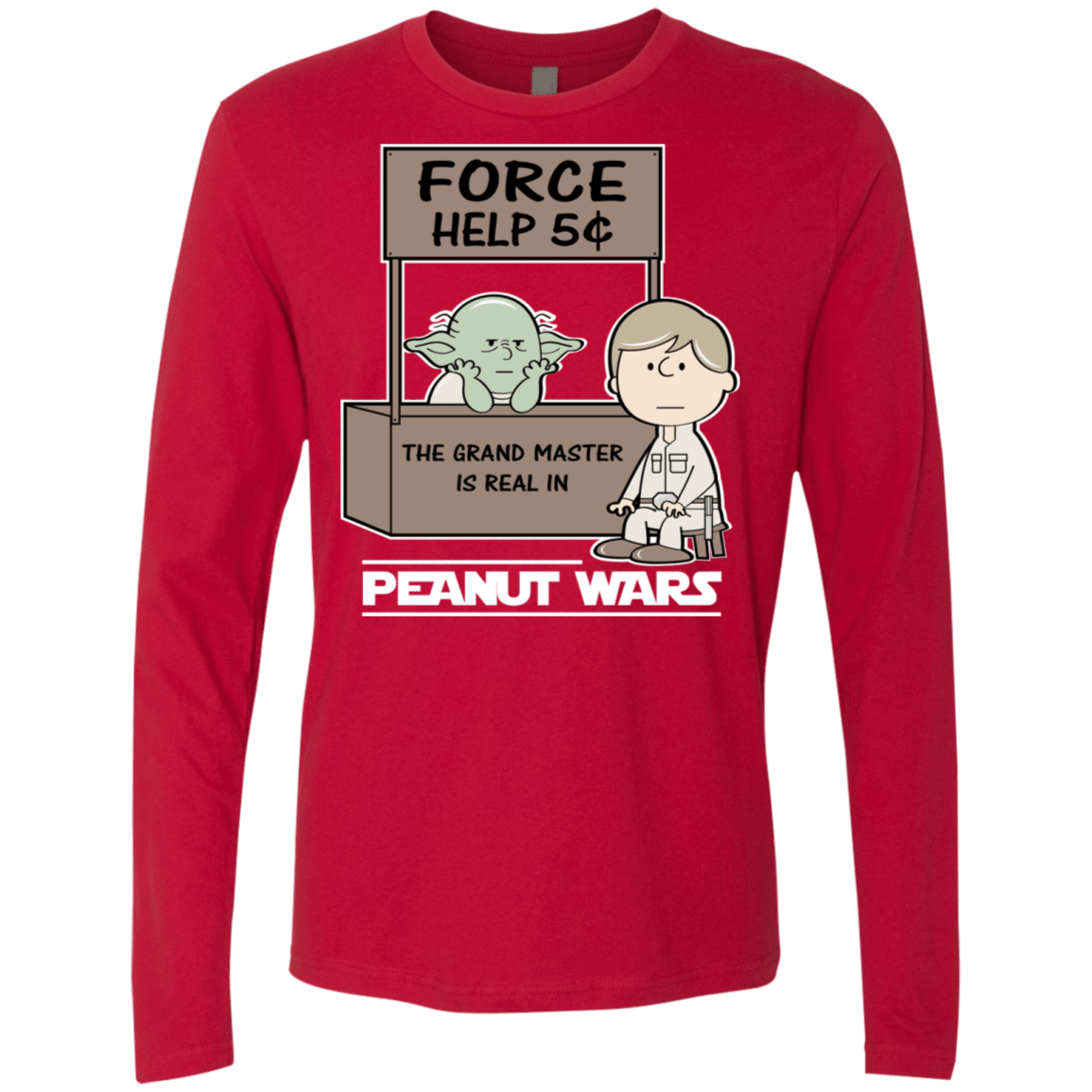 T-Shirts Red / S Peanut Wars 2 Men's Premium Long Sleeve
