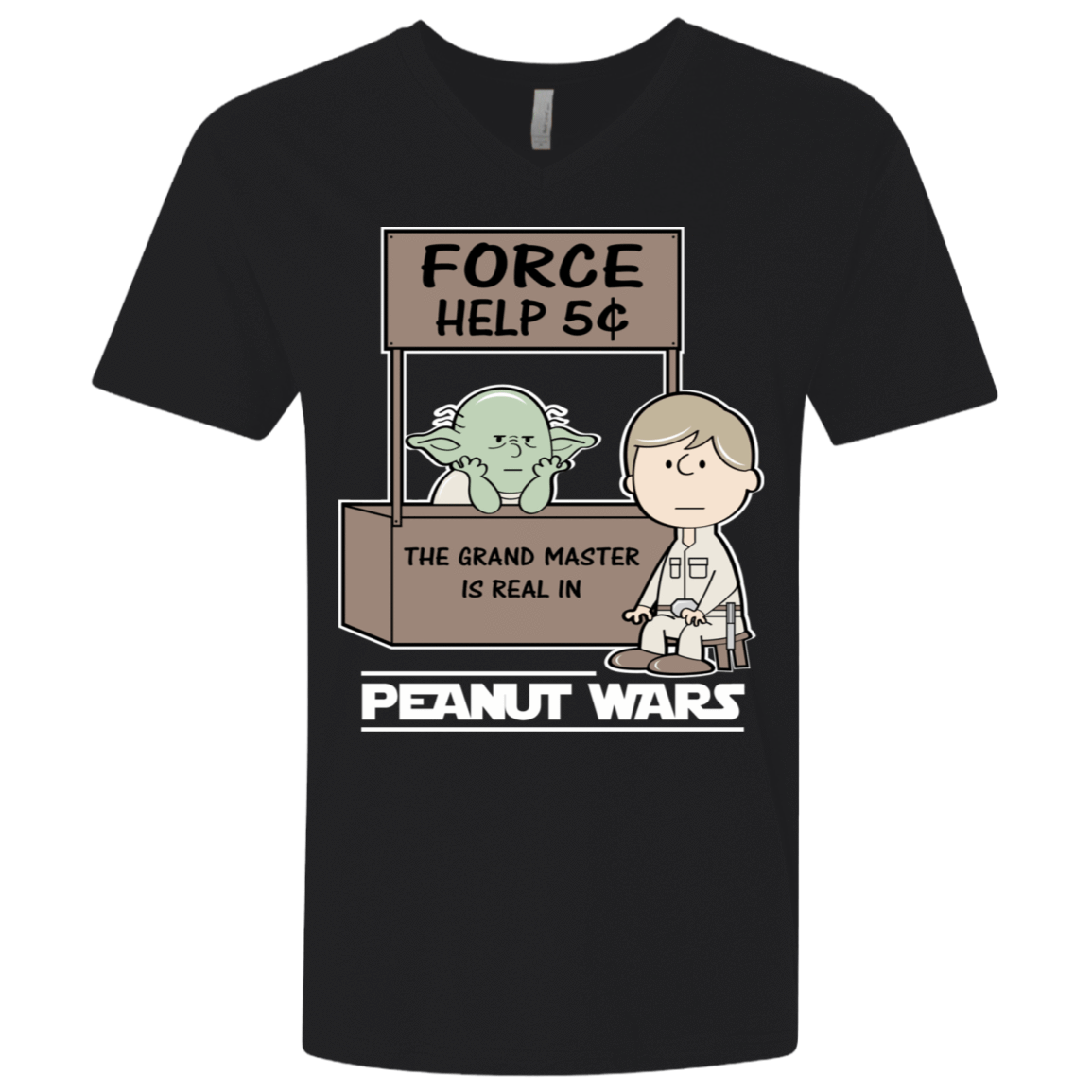 T-Shirts Black / X-Small Peanut Wars 2 Men's Premium V-Neck