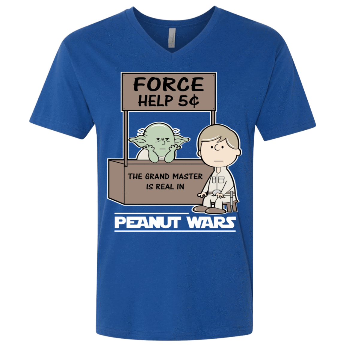T-Shirts Royal / X-Small Peanut Wars 2 Men's Premium V-Neck