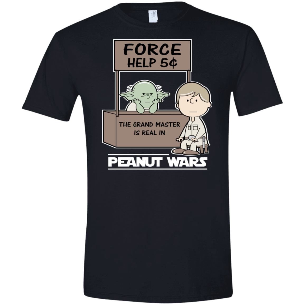 T-Shirts Black / X-Small Peanut Wars 2 Men's Semi-Fitted Softstyle