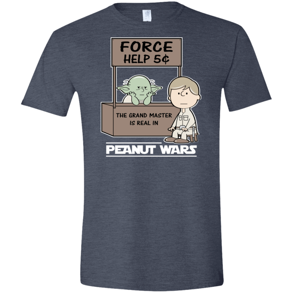 T-Shirts Heather Navy / S Peanut Wars 2 Men's Semi-Fitted Softstyle