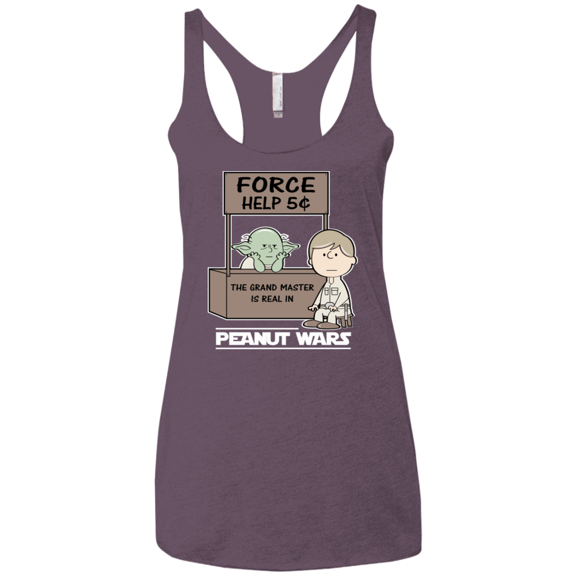 T-Shirts Vintage Purple / X-Small Peanut Wars 2 Women's Triblend Racerback Tank