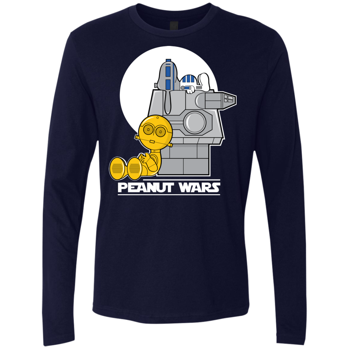 T-Shirts Midnight Navy / Small Peanut Wars Men's Premium Long Sleeve