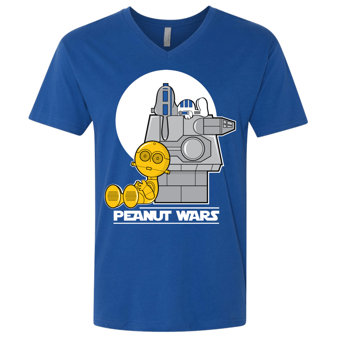 T-Shirts Royal / X-Small Peanut Wars Men's Premium V-Neck