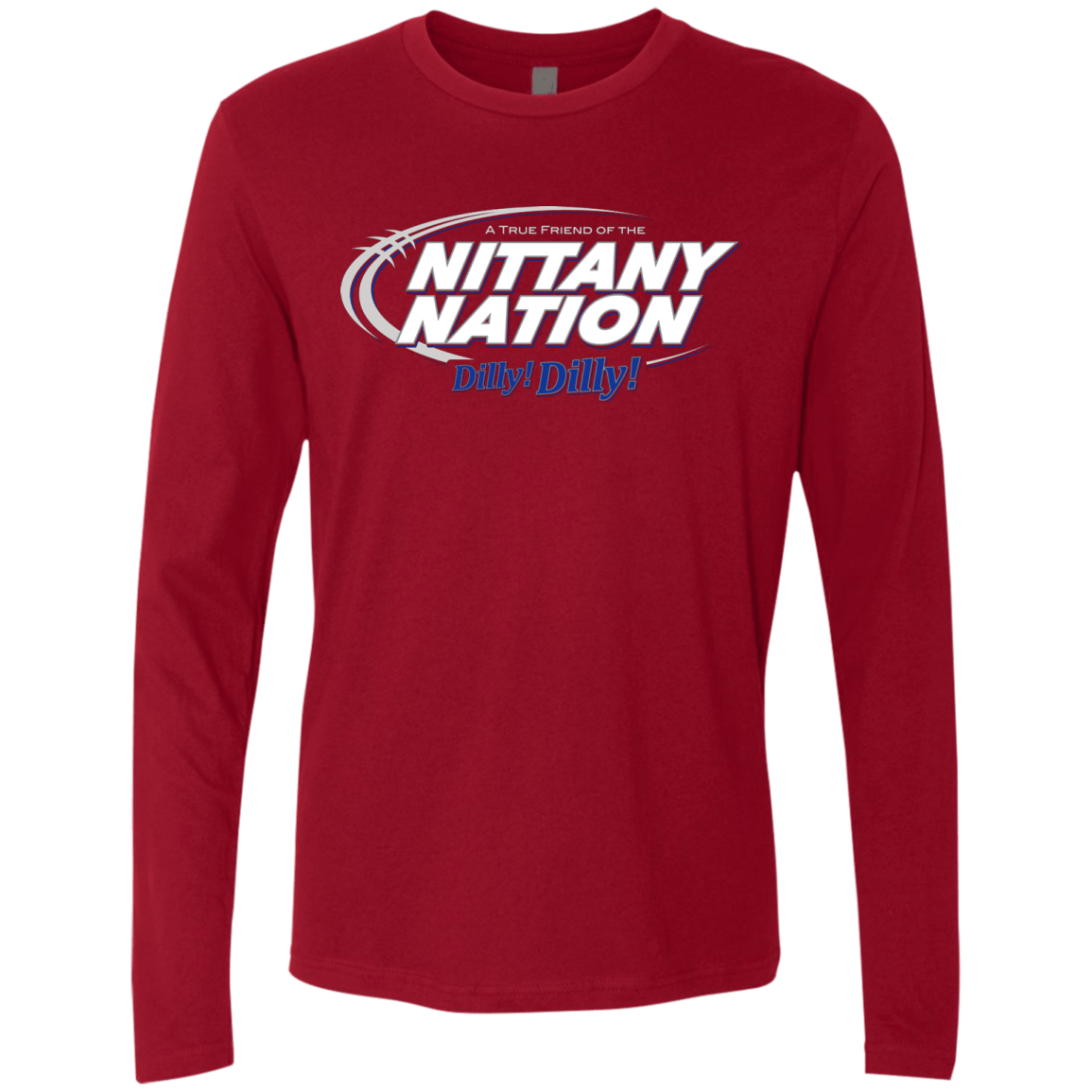 T-Shirts Cardinal / Small Penn State Dilly Dilly Men's Premium Long Sleeve