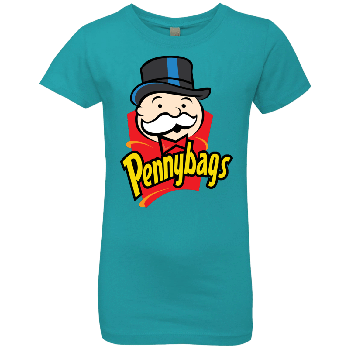 T-Shirts Tahiti Blue / YXS Pennybags Girls Premium T-Shirt