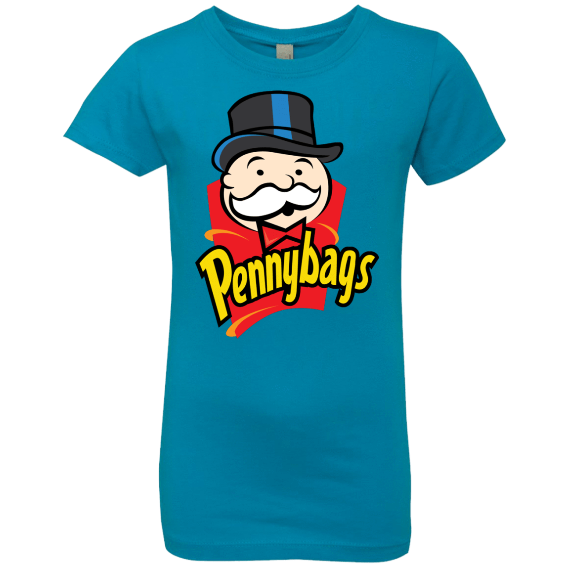 T-Shirts Turquoise / YXS Pennybags Girls Premium T-Shirt