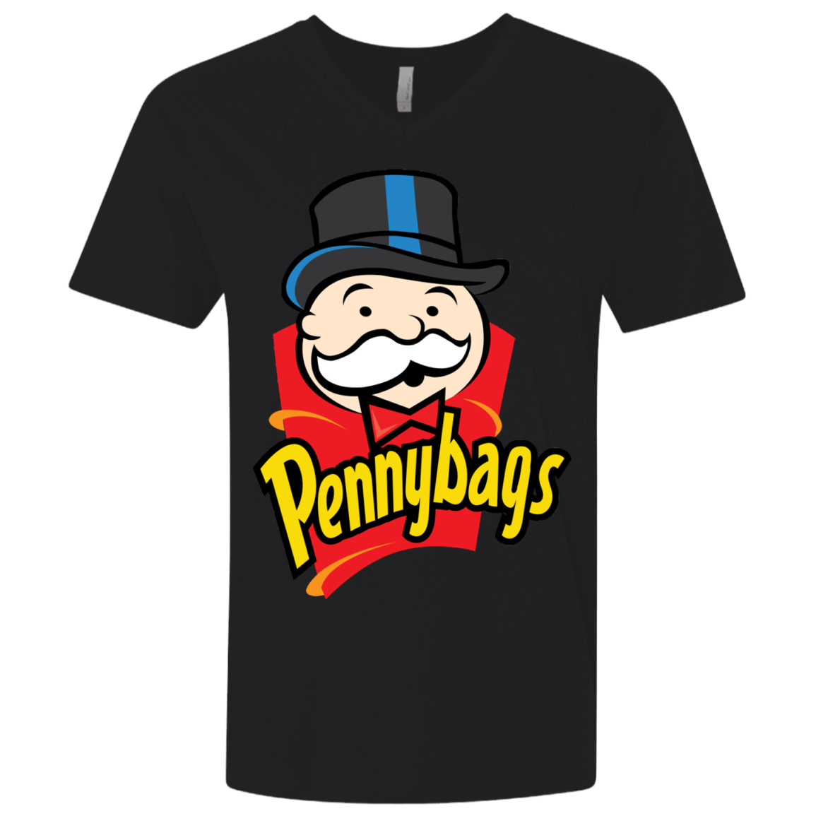 T-Shirts Black / X-Small Pennybags Men's Premium V-Neck