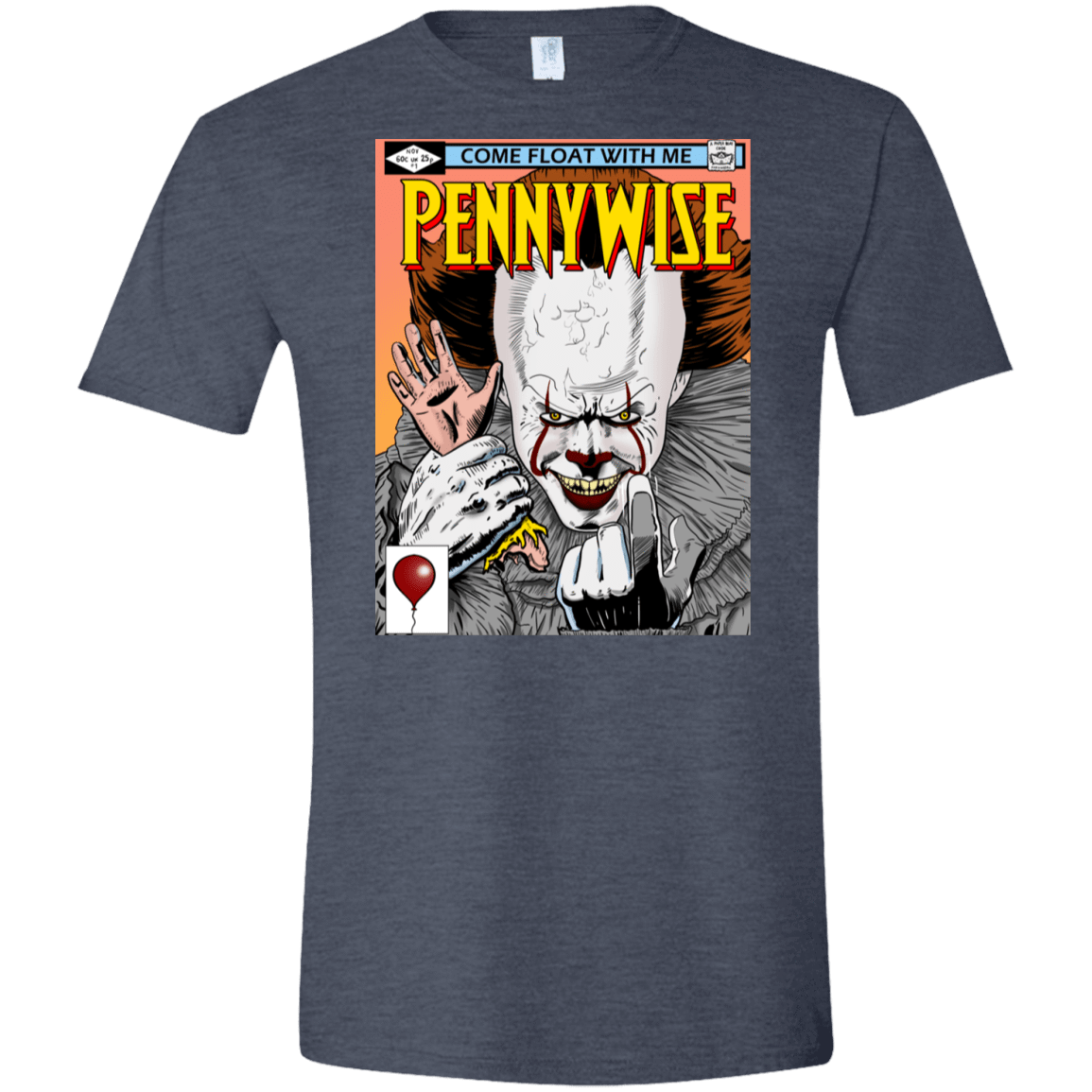 T-Shirts Heather Navy / S Pennywise 8+ Men's Semi-Fitted Softstyle