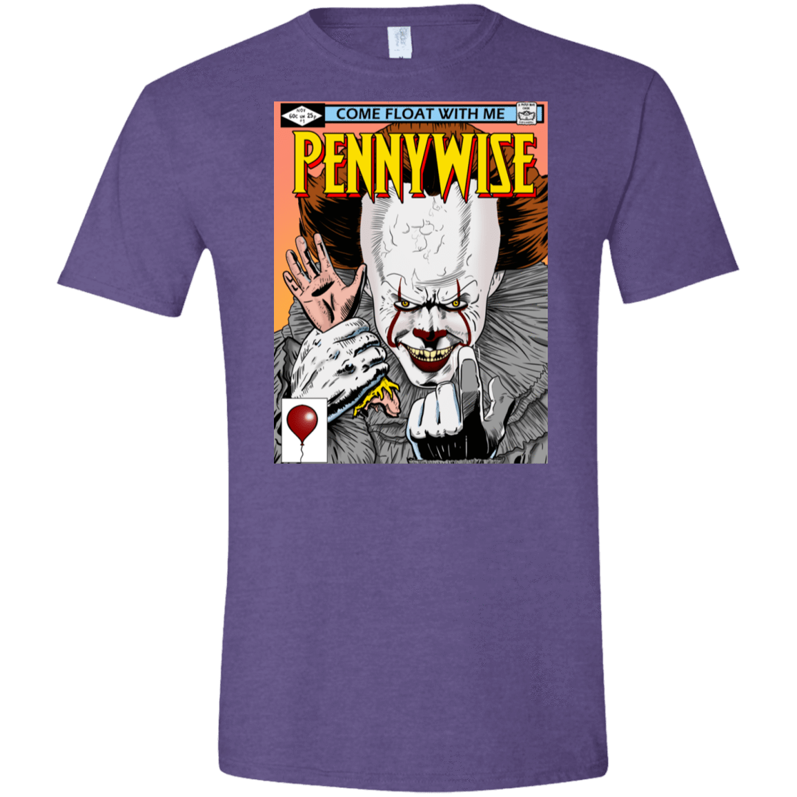 T-Shirts Heather Purple / S Pennywise 8+ Men's Semi-Fitted Softstyle