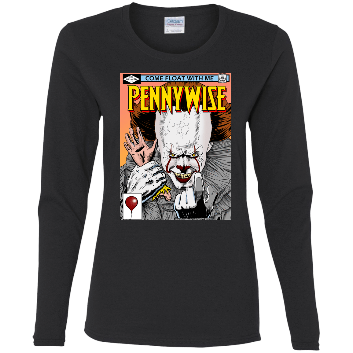 T-Shirts Black / S Pennywise 8+ Women's Long Sleeve T-Shirt