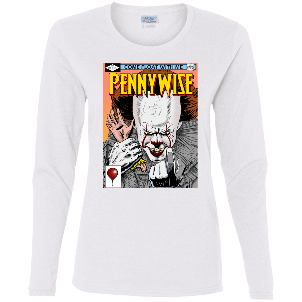 T-Shirts White / S Pennywise 8+ Women's Long Sleeve T-Shirt