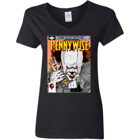 T-Shirts Black / S Pennywise 8+ Women's V-Neck T-Shirt