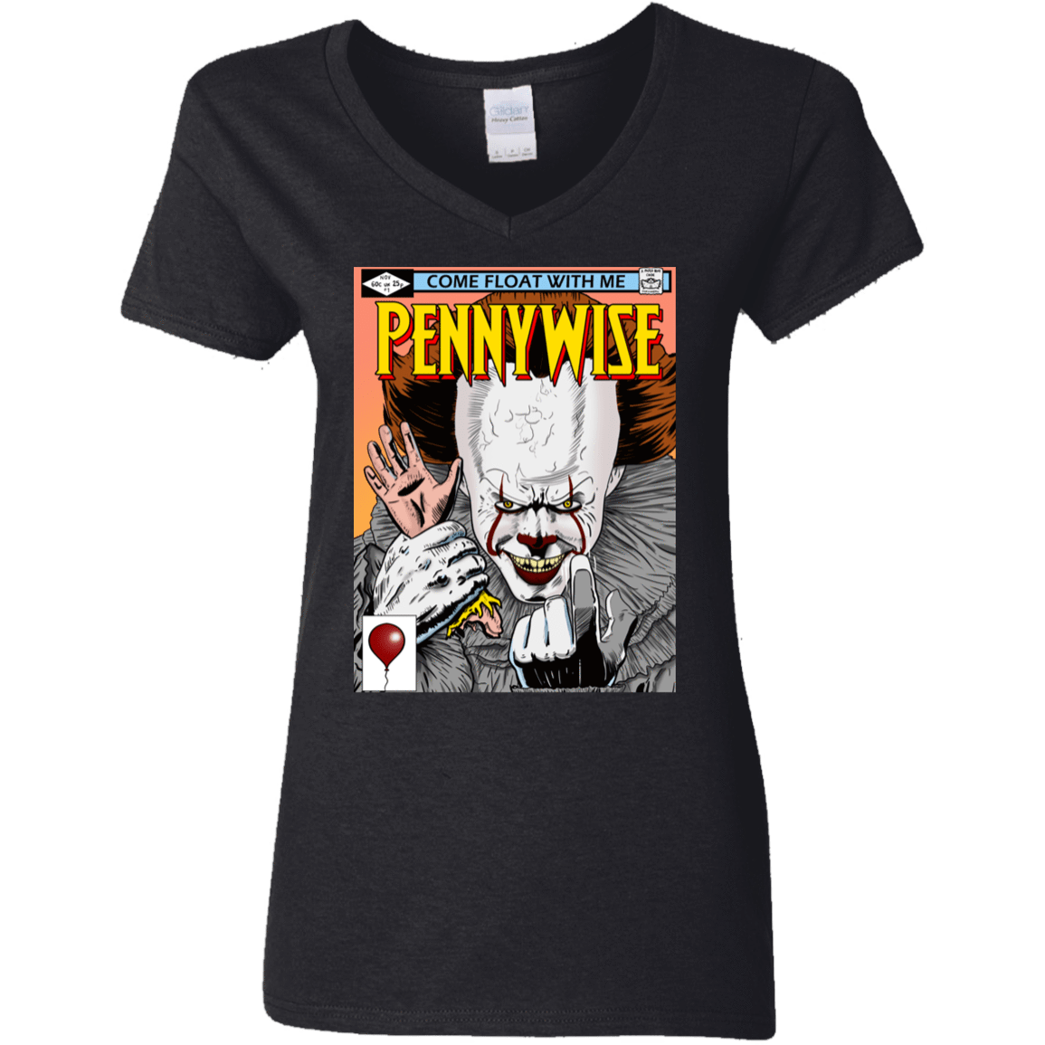 T-Shirts Black / S Pennywise 8+ Women's V-Neck T-Shirt