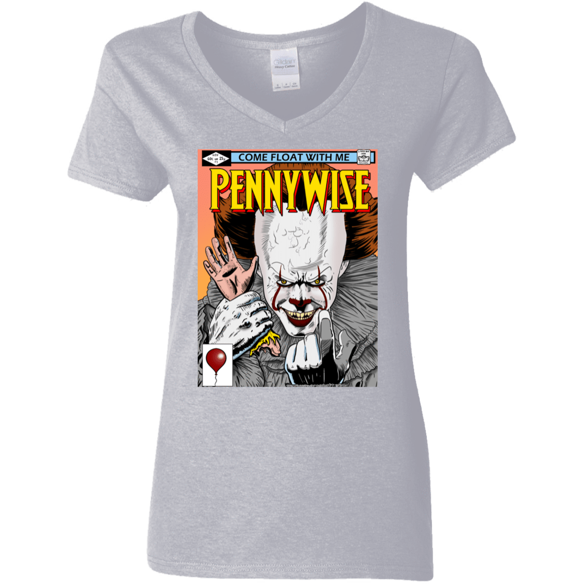 T-Shirts Sport Grey / S Pennywise 8+ Women's V-Neck T-Shirt