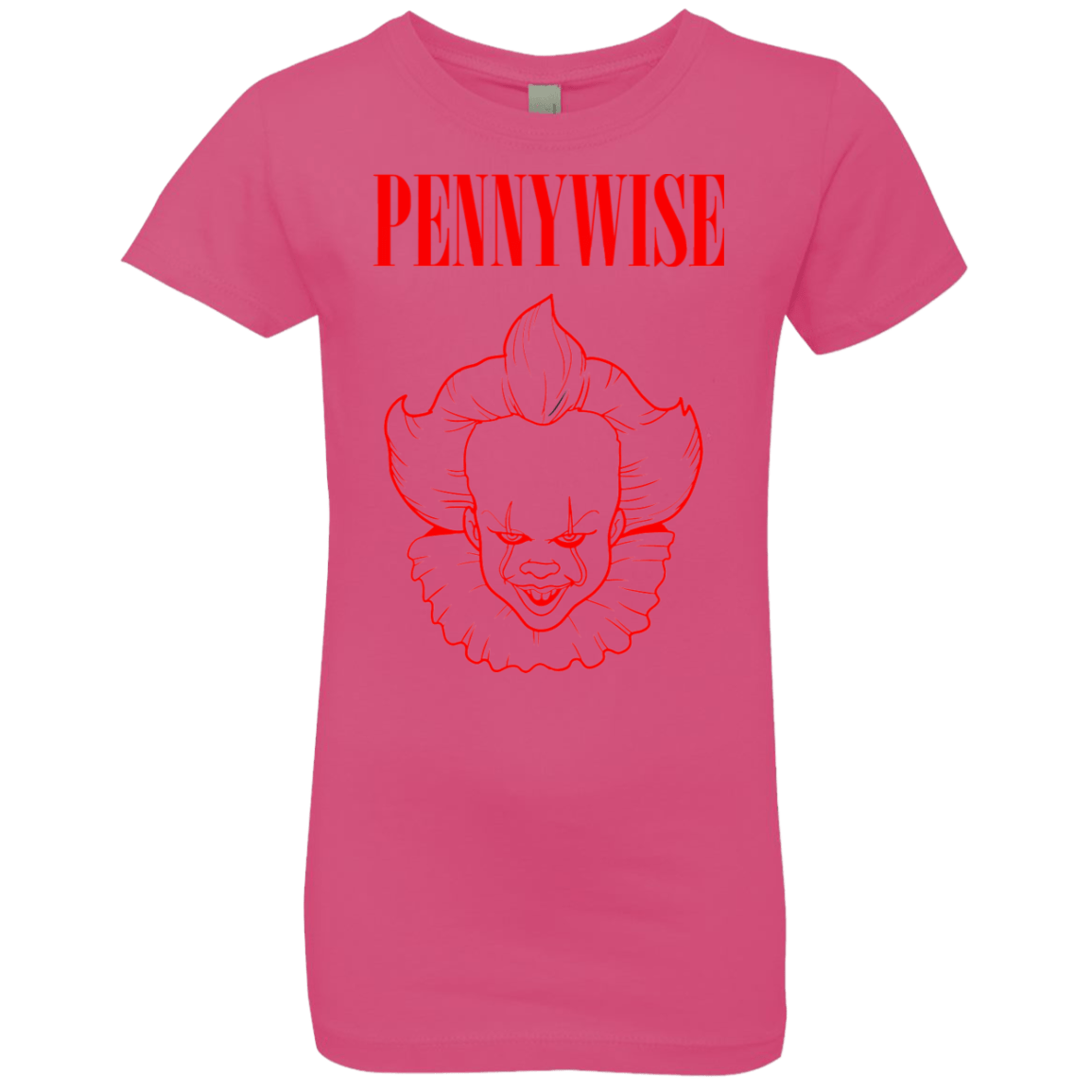 T-Shirts Hot Pink / YXS Pennywise Girls Premium T-Shirt