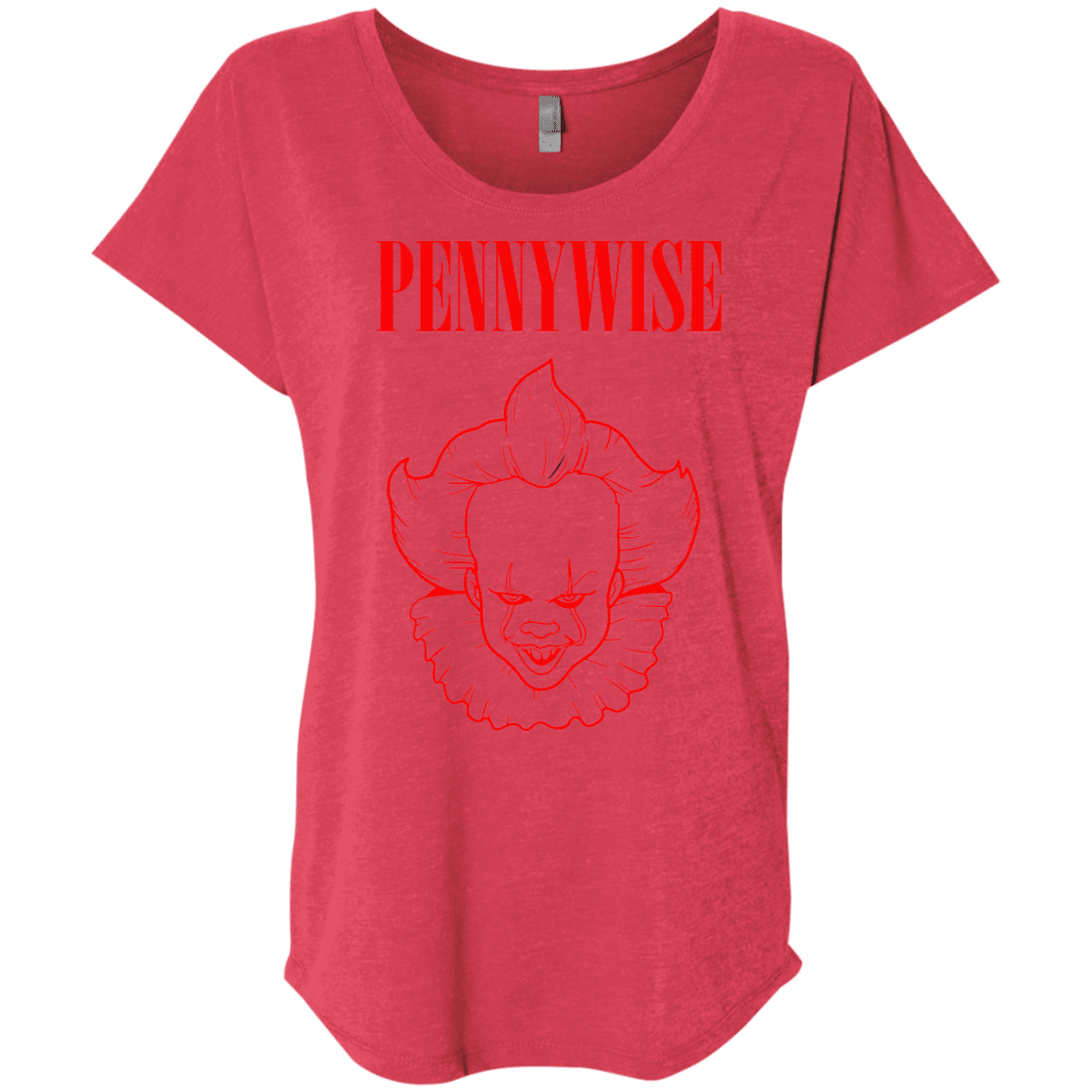 T-Shirts Vintage Red / X-Small Pennywise Triblend Dolman Sleeve
