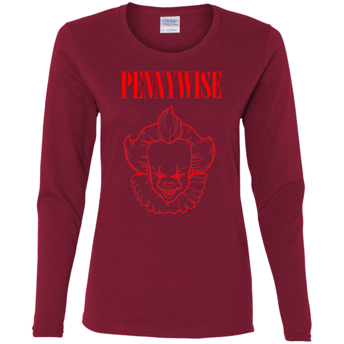 T-Shirts Cardinal / S Pennywise Women's Long Sleeve T-Shirt