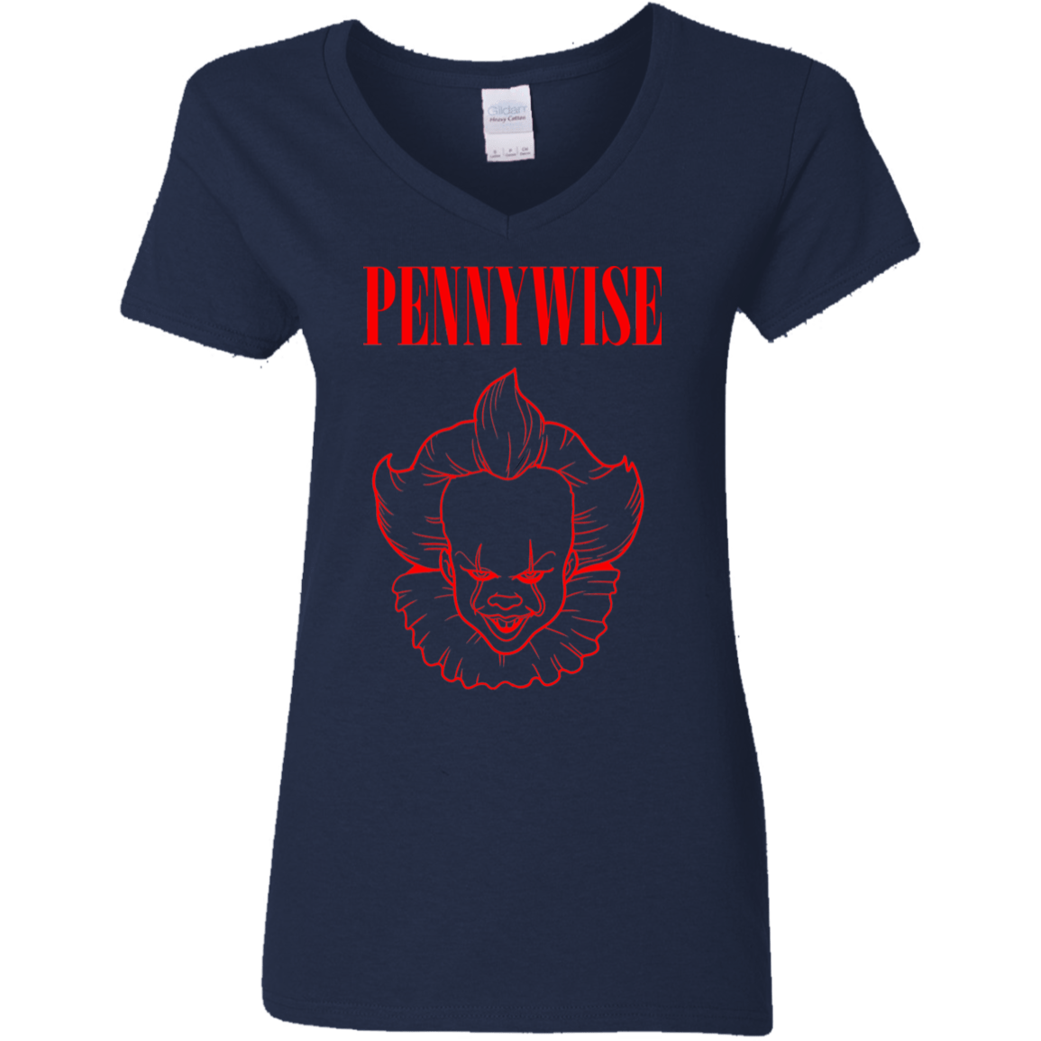 T-Shirts Navy / S Pennywise Women's V-Neck T-Shirt