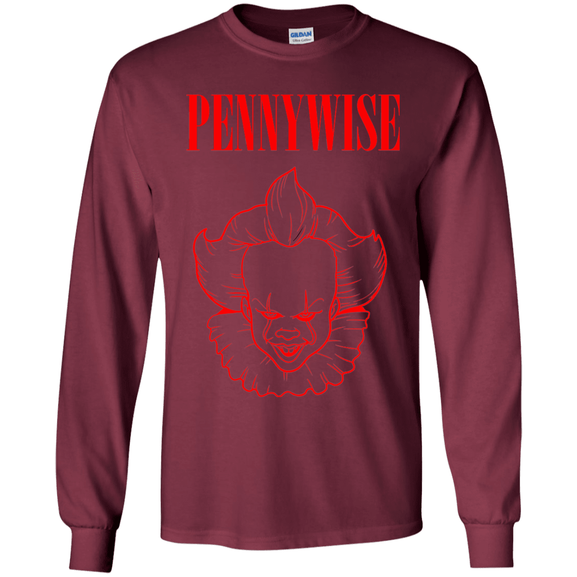 T-Shirts Maroon / YS Pennywise Youth Long Sleeve T-Shirt