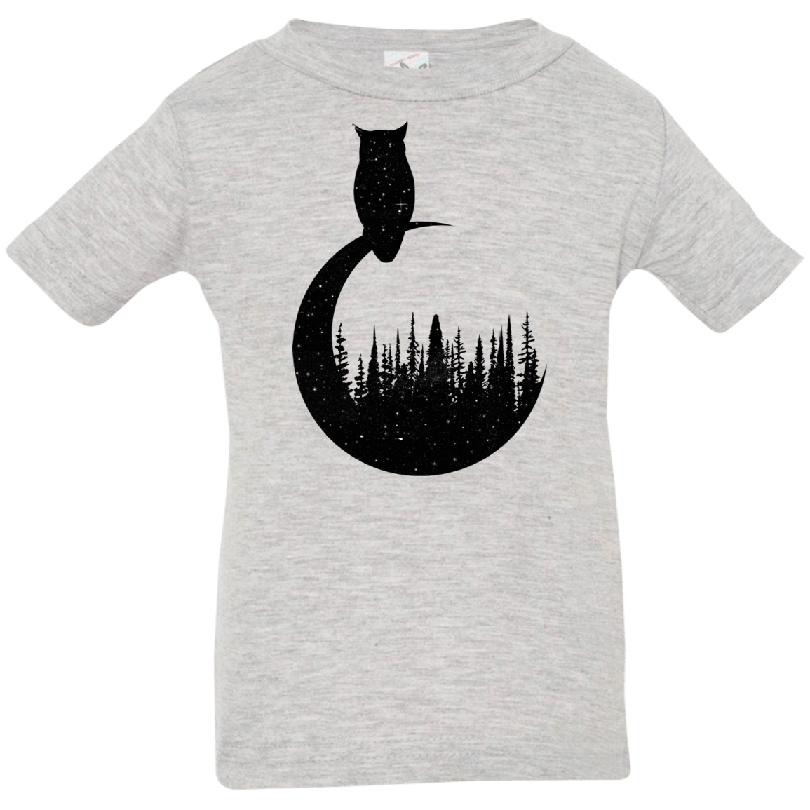 T-Shirts Heather Grey / 6 Months Perched Owl Infant Premium T-Shirt