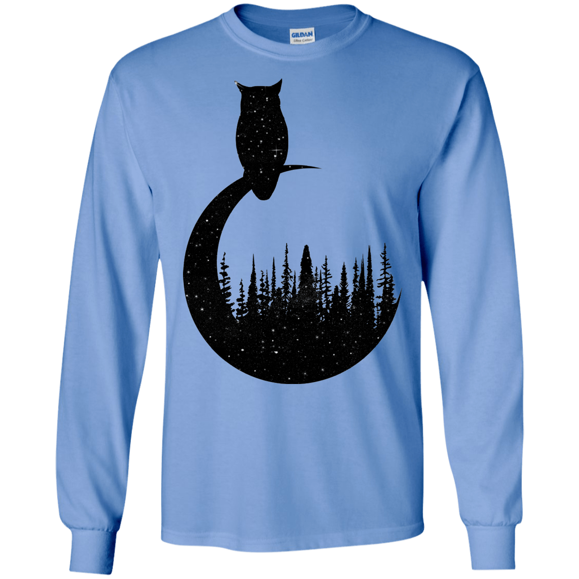 Perched Owl Men's Long Sleeve T-Shirt