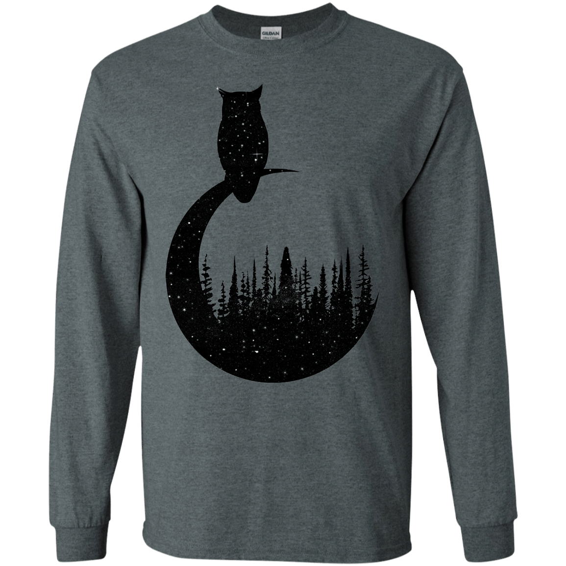 Perched Owl Men's Long Sleeve T-Shirt