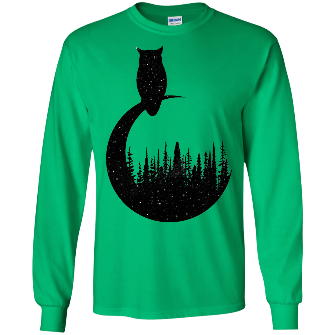 Perched Owl Men's Long Sleeve T-Shirt