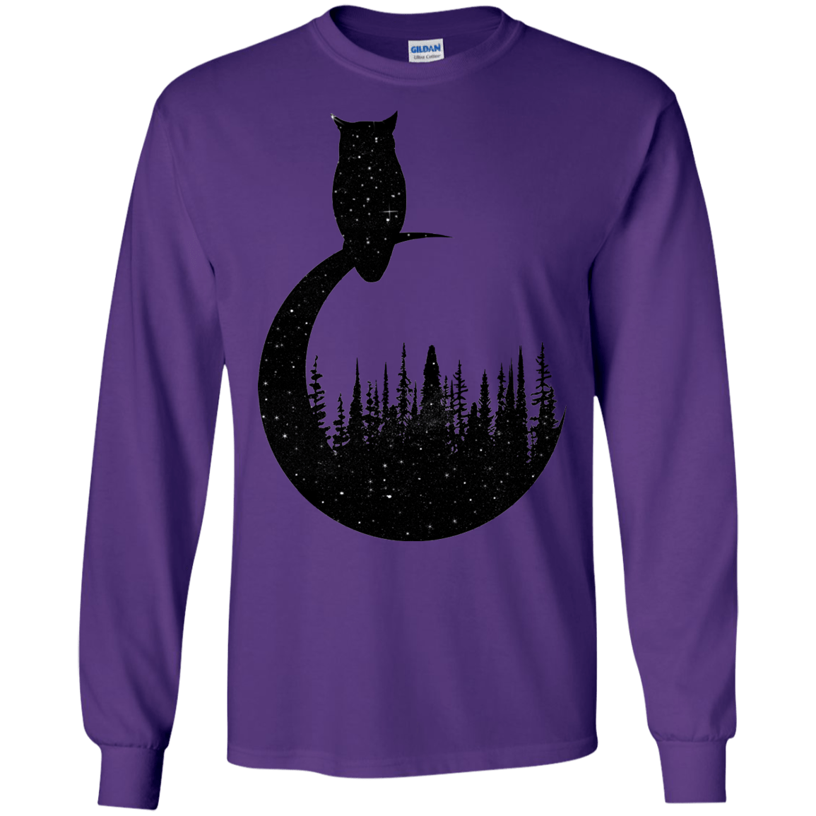 Perched Owl Men's Long Sleeve T-Shirt