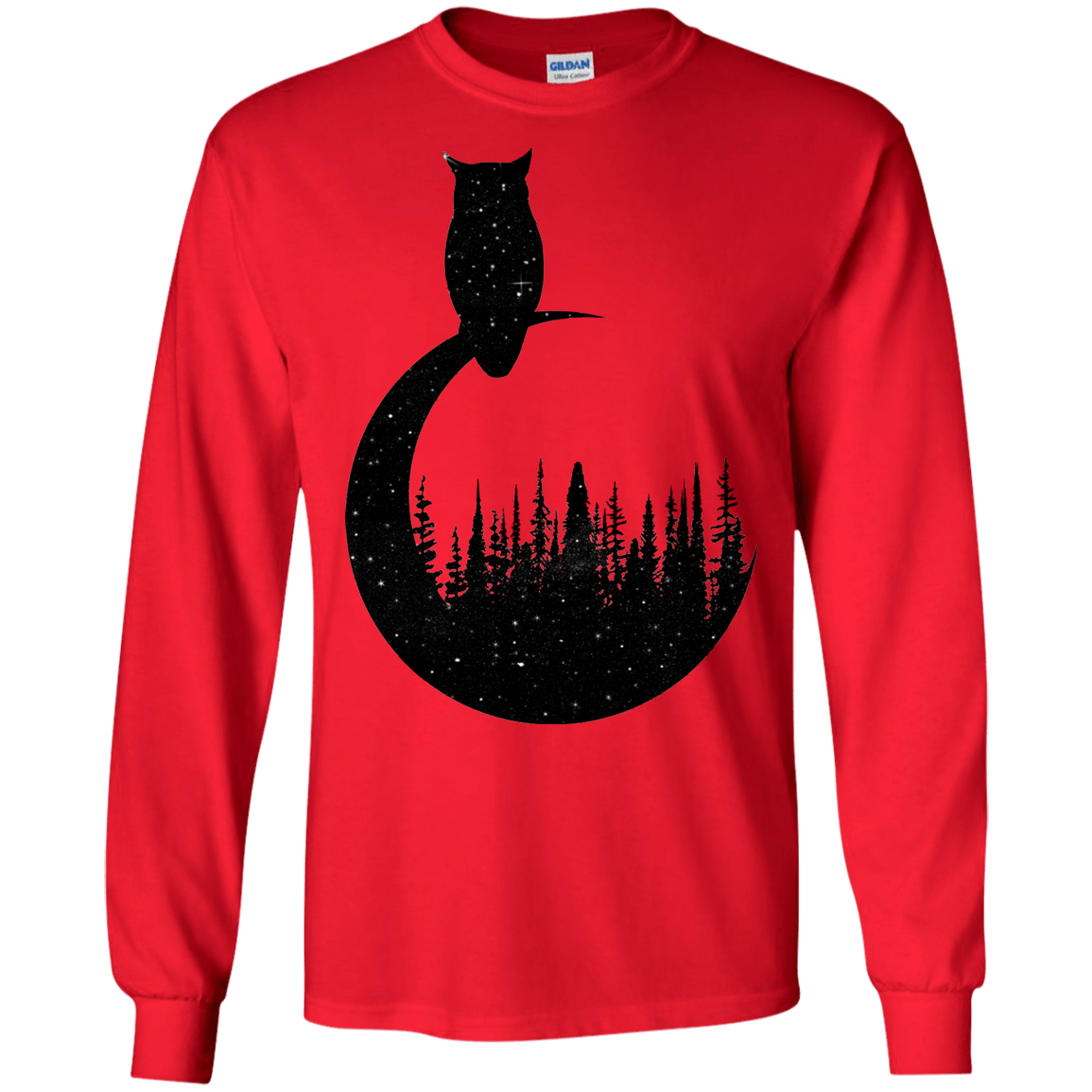 Perched Owl Men's Long Sleeve T-Shirt