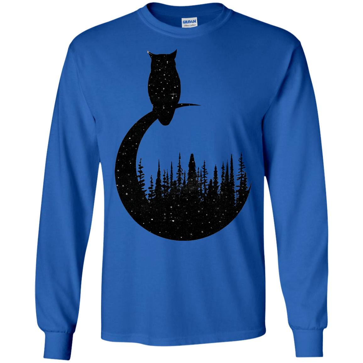 Perched Owl Men's Long Sleeve T-Shirt