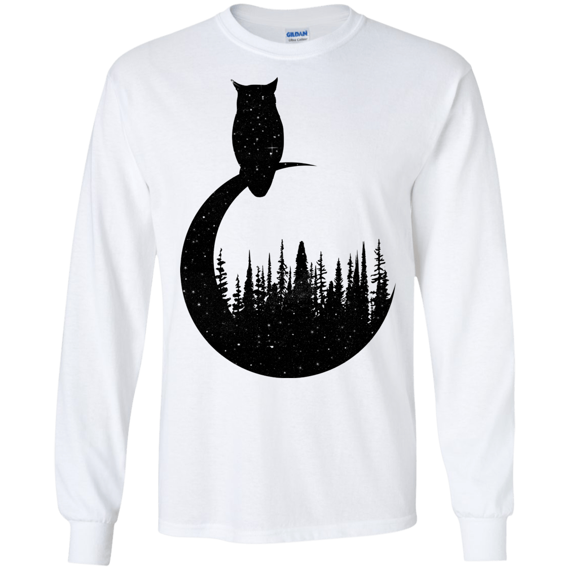 Perched Owl Men's Long Sleeve T-Shirt