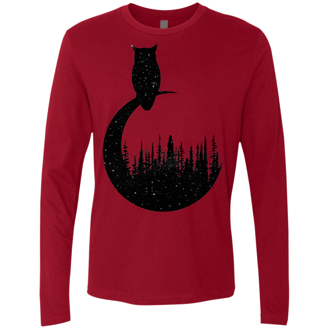 Perched Owl Men's Premium Long Sleeve