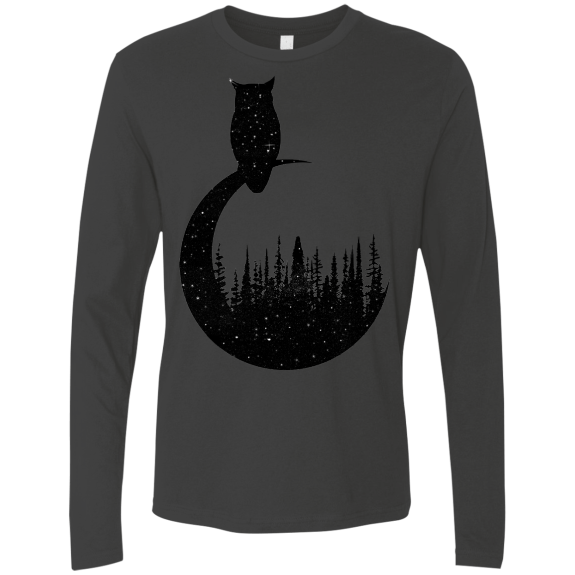Perched Owl Men's Premium Long Sleeve