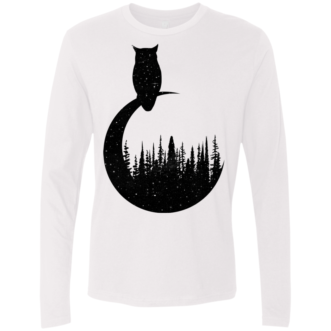 Perched Owl Men's Premium Long Sleeve
