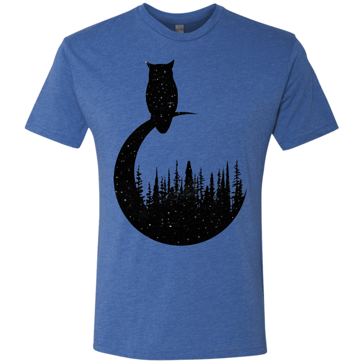 T-Shirts Vintage Royal / S Perched Owl Men's Triblend T-Shirt