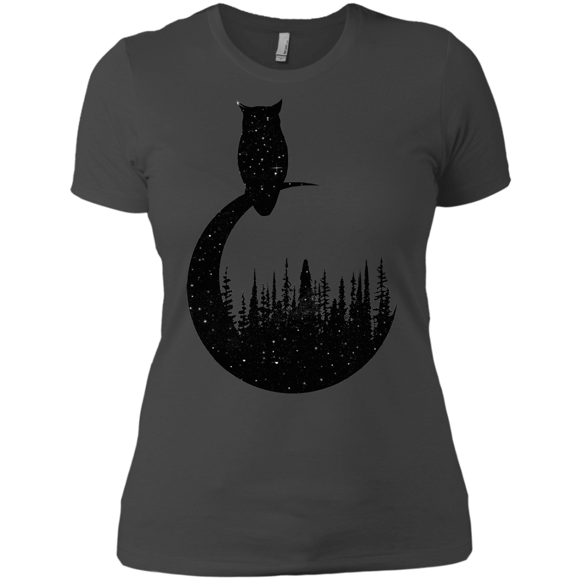 T-Shirts Heavy Metal / X-Small Perched Owl Women's Premium T-Shirt