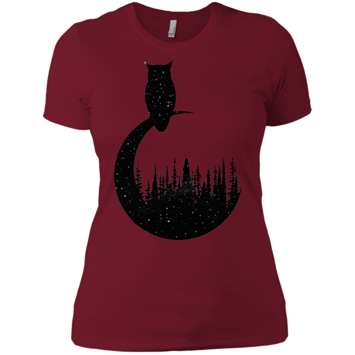 T-Shirts Scarlet / X-Small Perched Owl Women's Premium T-Shirt