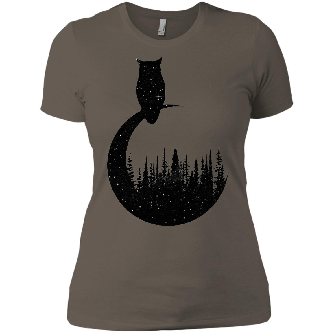 T-Shirts Warm Grey / X-Small Perched Owl Women's Premium T-Shirt