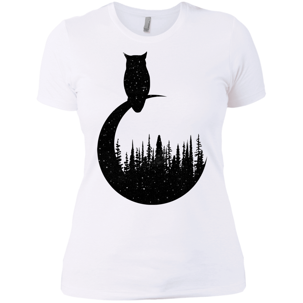 T-Shirts White / X-Small Perched Owl Women's Premium T-Shirt
