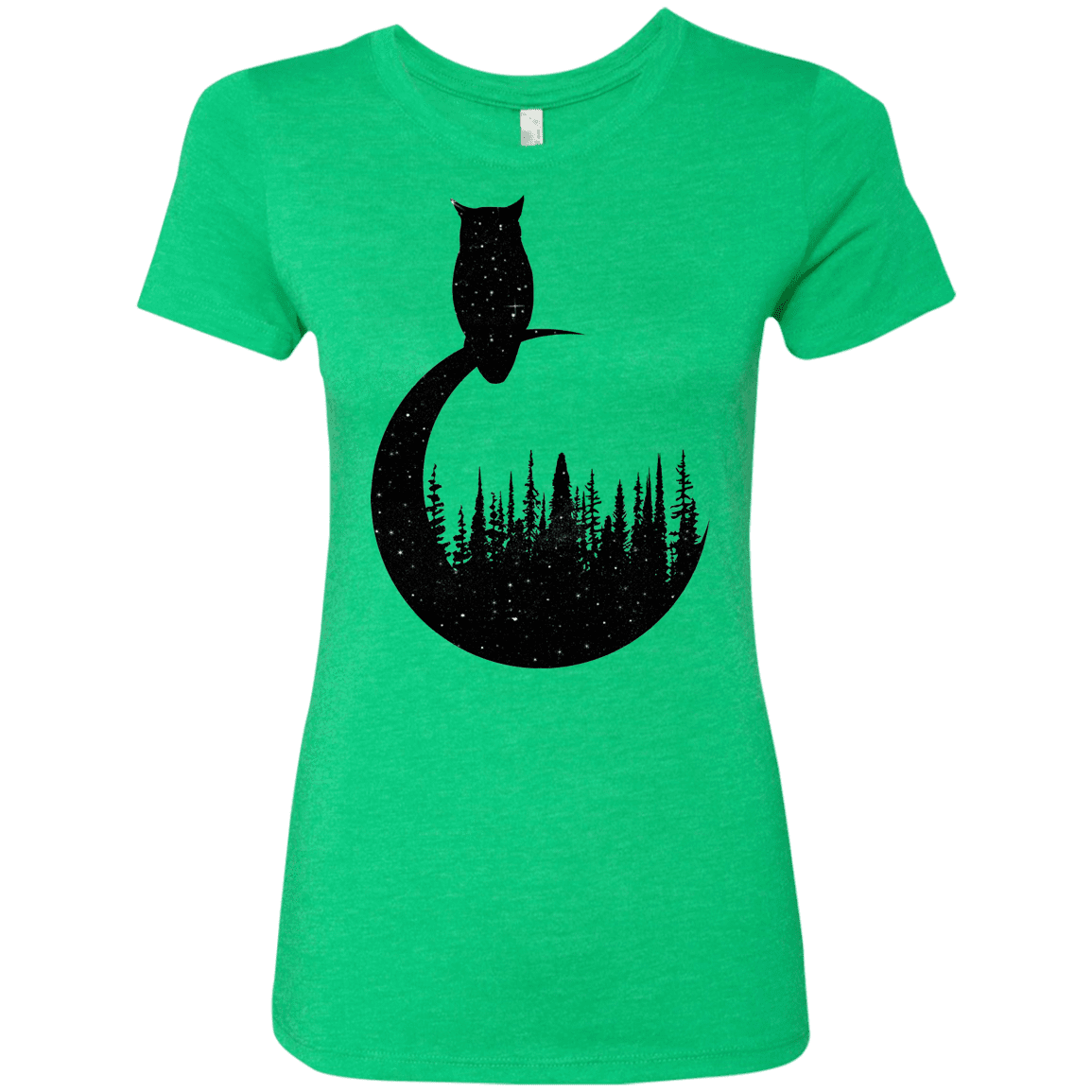 T-Shirts Envy / S Perched Owl Women's Triblend T-Shirt