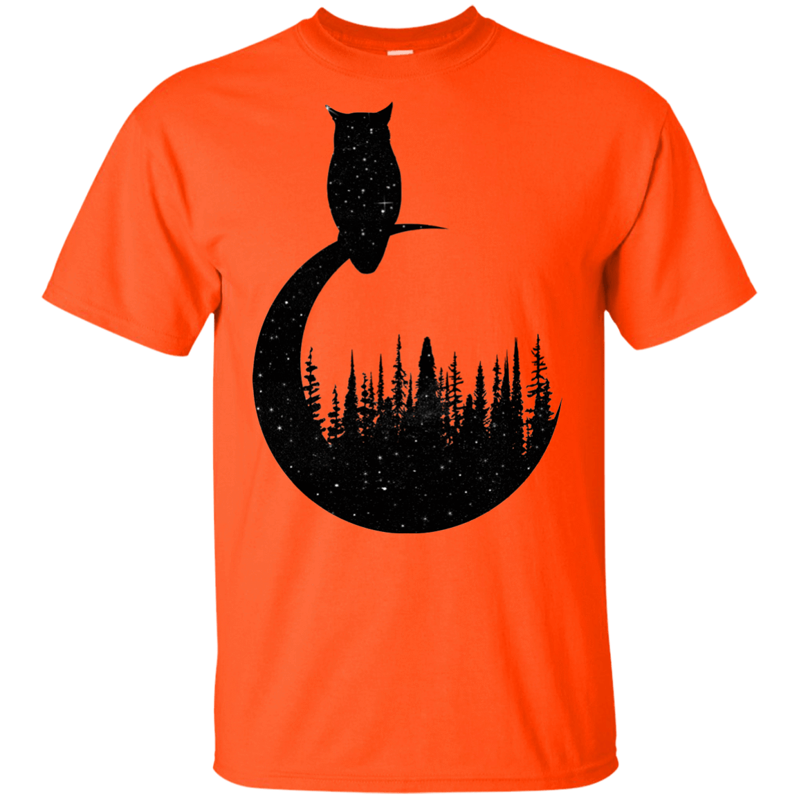 T-Shirts Orange / YXS Perched Owl Youth T-Shirt