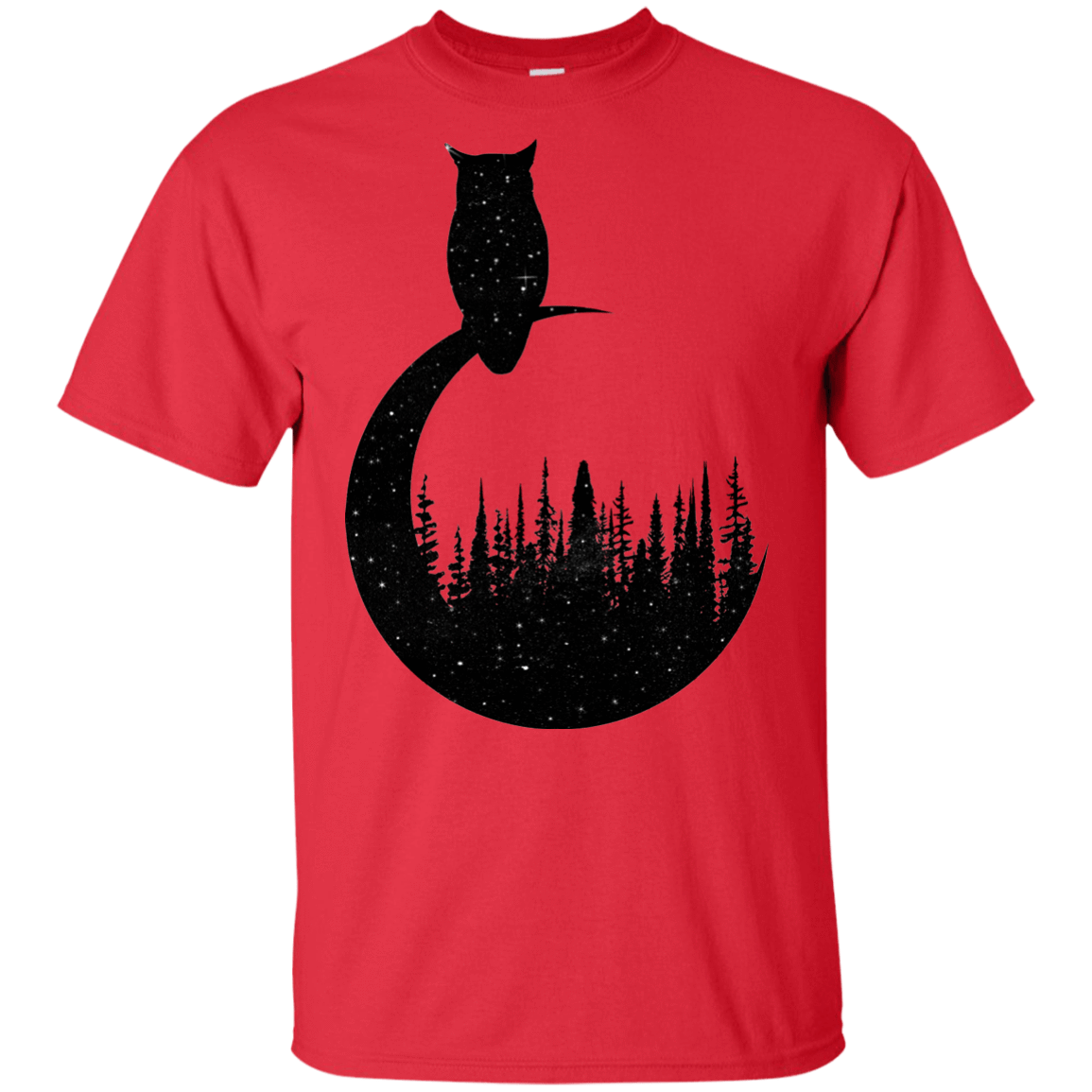 T-Shirts Red / YXS Perched Owl Youth T-Shirt