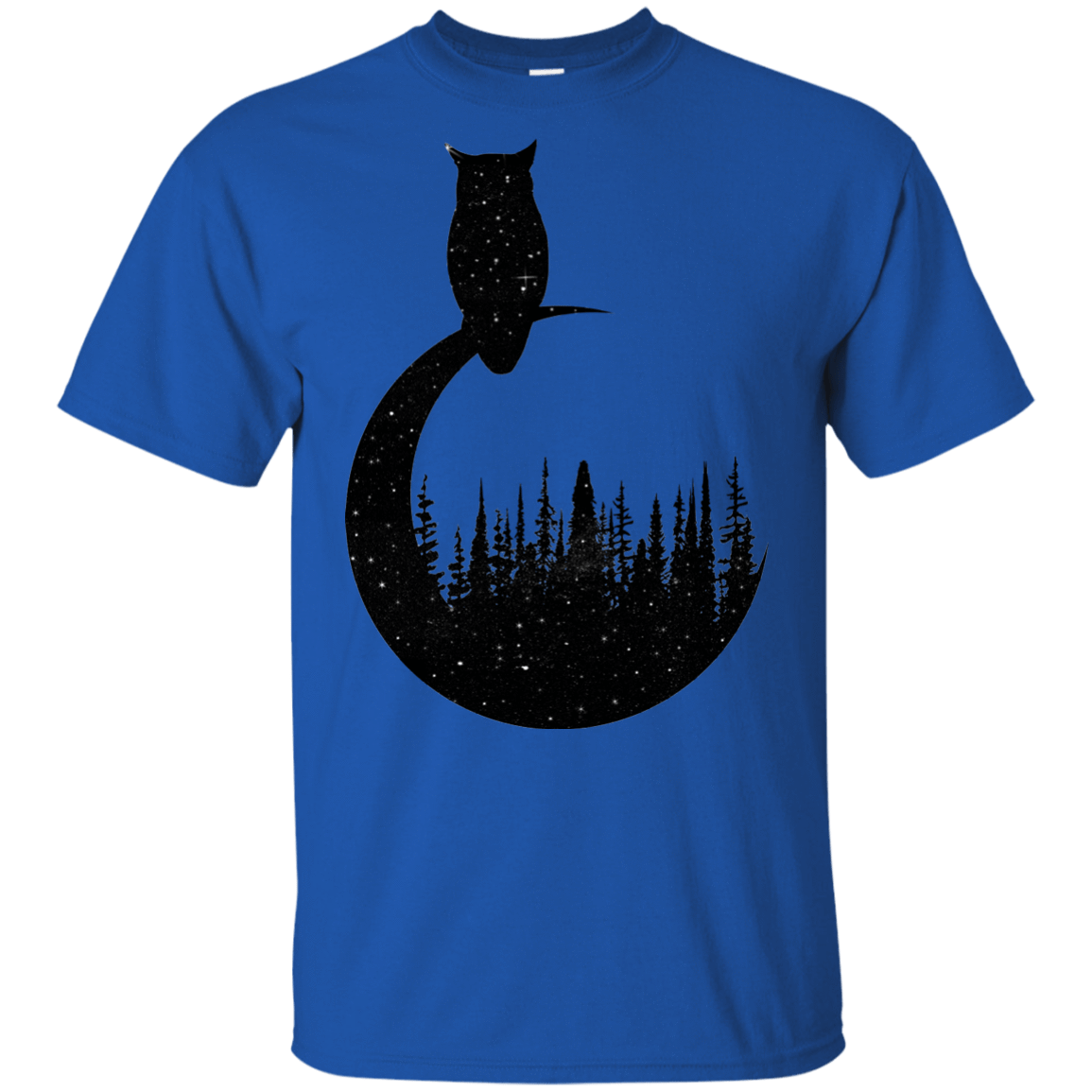 T-Shirts Royal / YXS Perched Owl Youth T-Shirt