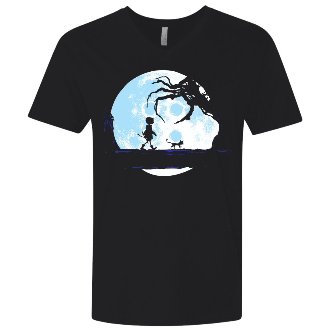 T-Shirts Black / X-Small Perfect Moonwalk- Coraline Men's Premium V-Neck