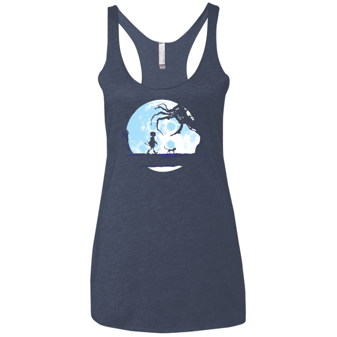 Perfect Moonwalk- Coraline Women's Triblend Racerback Tank