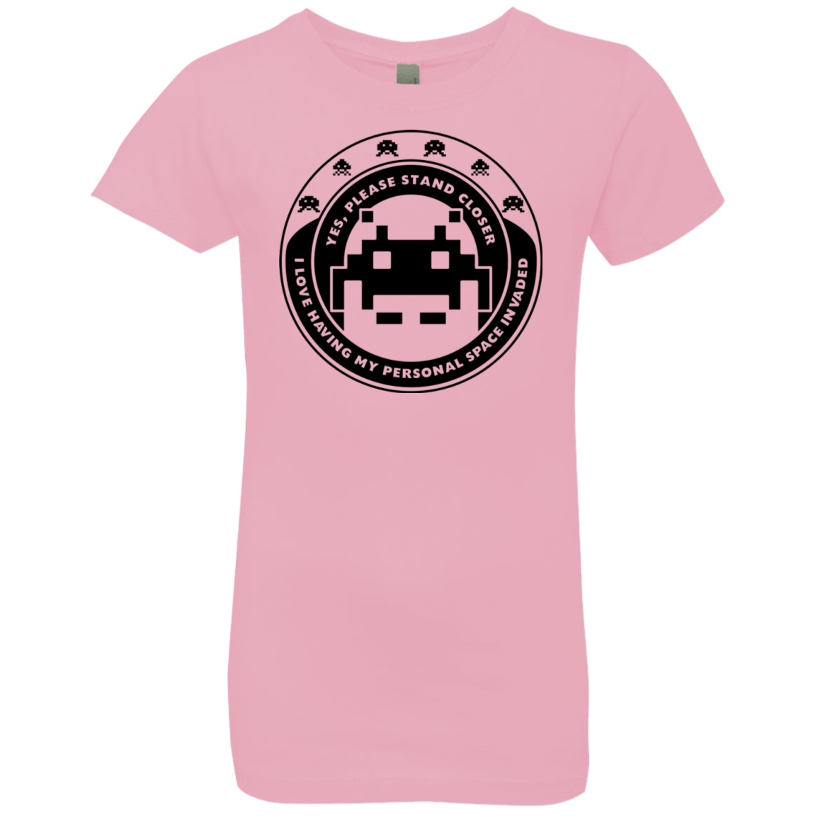 T-Shirts Light Pink / YXS Personal Space Invader Girls Premium T-Shirt