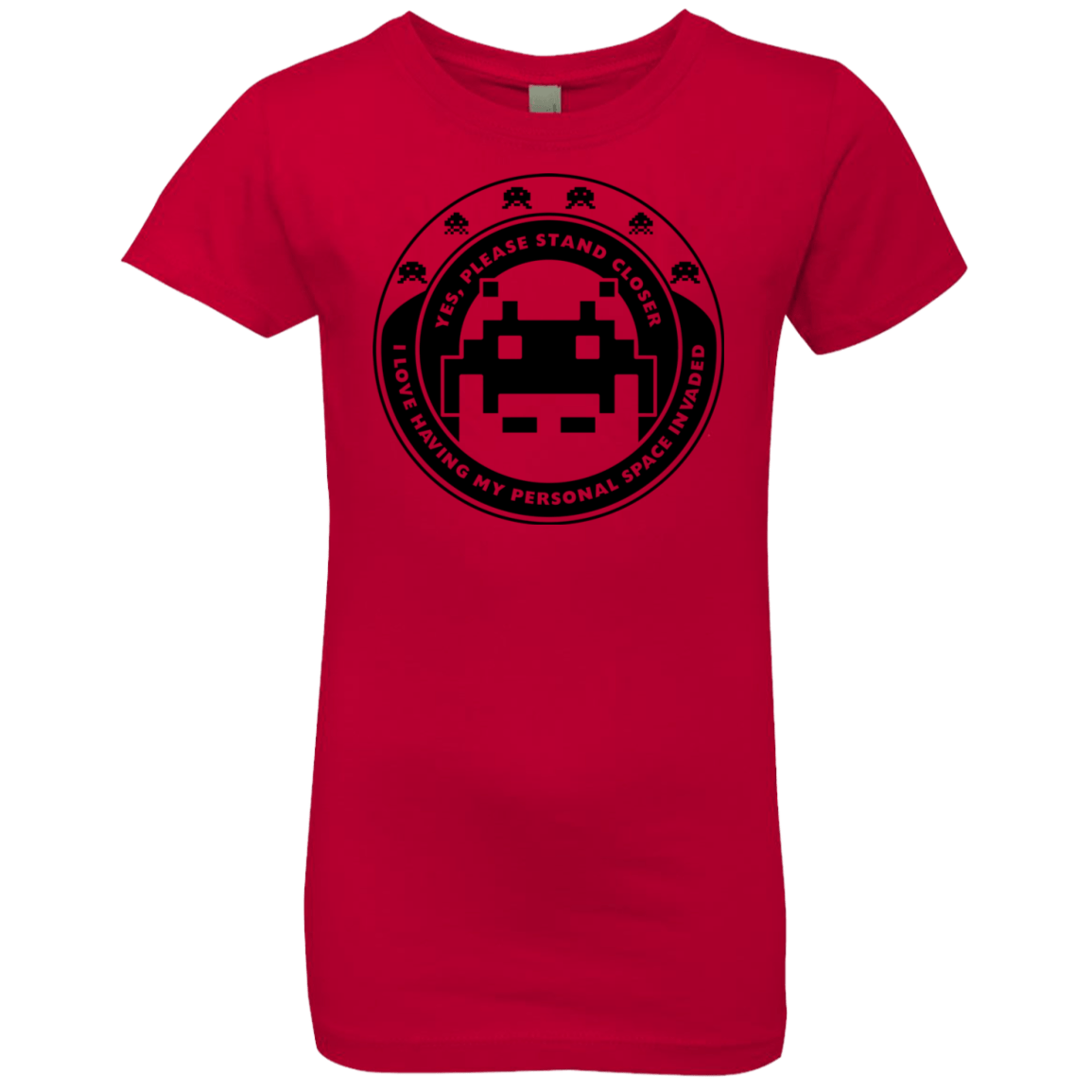 T-Shirts Red / YXS Personal Space Invader Girls Premium T-Shirt